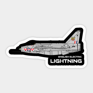 English Electric Lightning (56 Sqd RAF) Sticker